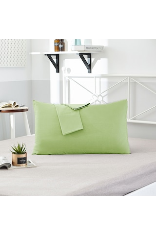 Maiyame Ev, Otel İçin 40 Pamuk 13372 Tek Renk Yastık Kılıfı, Tek Kişilik, Çiftli Paket, Yeşil, 48x74 Cm - Konforlu Ve Dayanıklı Diğer