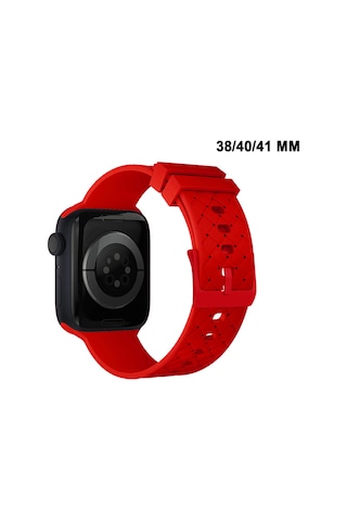 Apple Watch Uyumlu Watch 3 4 5 6 7 8 9 Se Serileri 38 40 41mm Kordon Kayış Silikon Mt92