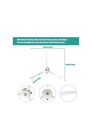 Leasetake Roborock Q Revo / P10 Elektrikli Süpürge Robot Aksesuarları İçin Yedek Parça Ana Yan Fırça Hepa Filtre Paspas Bezi