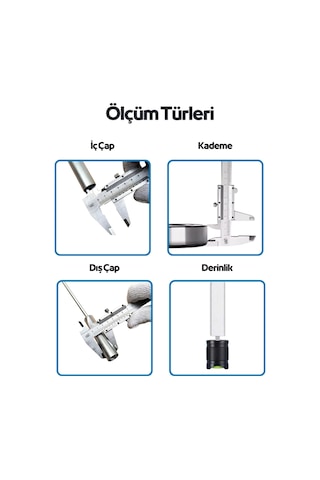 Ysb 150 Mm Mekanik Vidalı Kumpas - Eko Serisi - Ekonomik Ve Dayanıklı