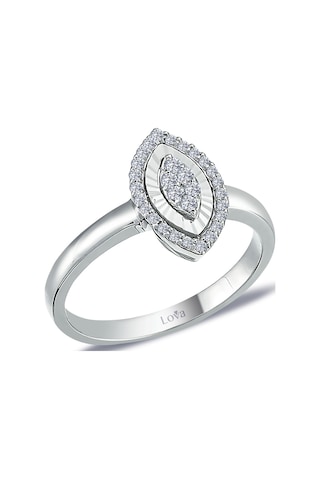 Lova Pırlanta Taşlı Markiz Susa Yüzük - 1070195