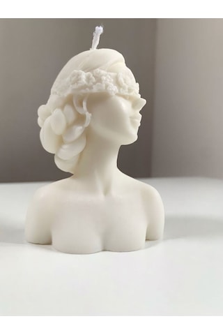 Bernami Mumluk Şamdanpinterest Soya Wax Çiçek Maskeli Kız Mum Diğer