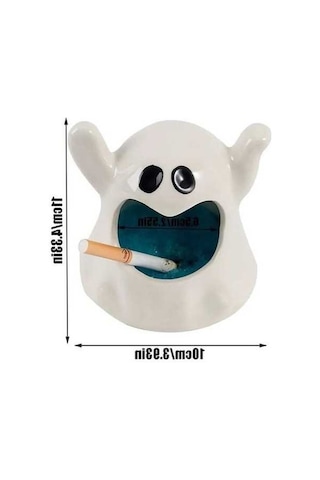 Ulzyvf Sevimli Seramik Şamdan Oturma Odası Küllük, Hayalet Karikatür Dekorasyon, Balmumu Aromaterapi Amerikan Hl