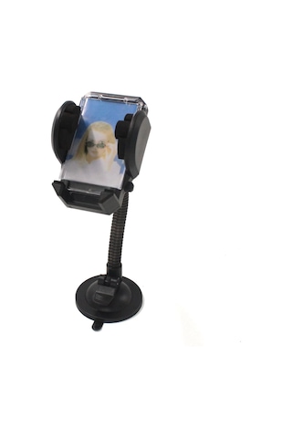 Zore Rg-01 Araç İçi Telefon Tutucu 360 Derece Oynar Başlıklı Vantuzlu Tasarım-siyah