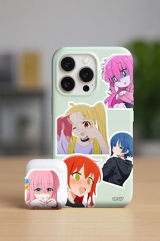 Bochi The Rock Anime Telefon Laptop Bullet Journal Sticker Paketi 25 Adet Çok Renkli