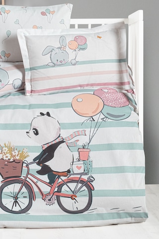 Ranforce Bebek Nevresim Takımı - Little Panda Çok Renkli