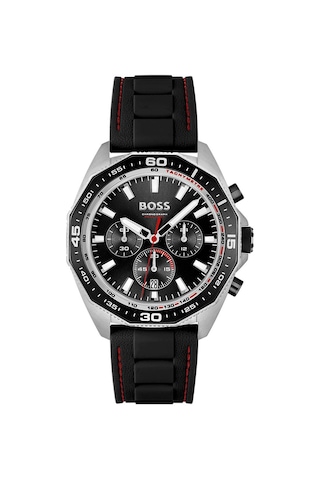 Hugo Boss HB1513969 Silikon Siyah 44 mm Erkek Kol Saati