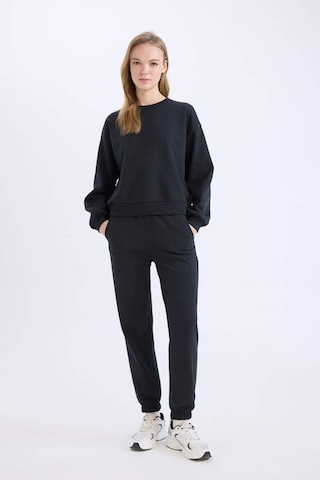 Defacto Regular Fit 2li Takım Kalın Bisiklet Yaka Sweatshirt Esnek Belli Jogger Eşofman Altı D8022axnsar191 Antrasit