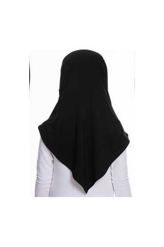 Hürrem Bone Siyah Pratik Hazır Geçmeli Çocuk Tesettür Bone Sandy Kumaş Kendin Siyah
