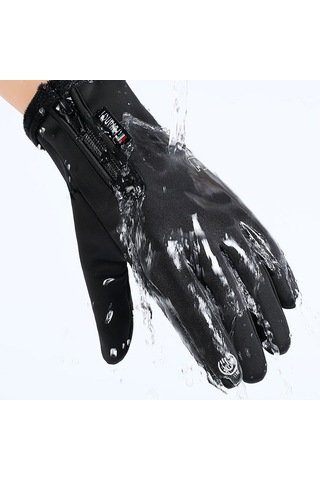 Reedark Kışlık Dokunmatik Ekran Eldivenleri - Rüzgar Ve Su Geçirmez, Kaydırmaz, Fermuarlı Gri Xxl Gri