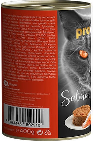 Pro Choice Adult Somonlu Yetişkin Kedi Konservesi 12 x 400 G