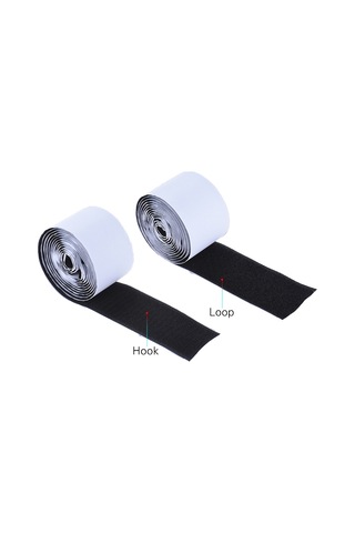 Yaozixa Gitar Pedalı Sabitleme Bandı - 5cm Genişlik 2m Uzunluk, Güçlü Yapıştırıcı Arka Yüzeyli, 1 Set Kanca + Döngü