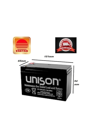 12V 7 Ah Unison Kuru Bakimsiz Akü Oyuncak Araçlara / 327600454