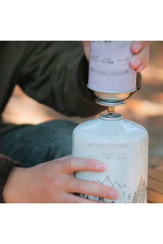 Mufunye Kuru Bakır Gaz Tankı Doldurma Adaptörü, Kamp Fırını Aksesuarı, Hızlı Doldurma, Kaçak Engelleme, 2 Adet Set Altın