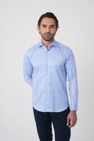 Bisse Erkek Uzun Kollu Regular Fit Mavi Klasik Gömlek Gmars252161 E35 Mavi