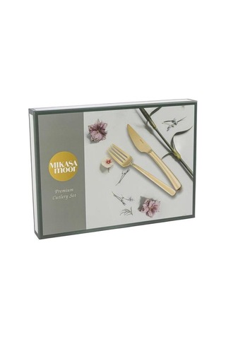Mikasa Moor Brillante Gold 30 Parça Çatal Kaşık Bıçak Seti