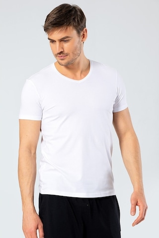 Cacharel Erkek Likralı V Yaka T-Shirt - 539848061
