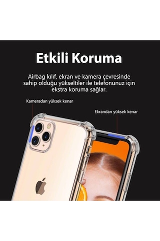 Huawei P30 Pro Uyumlu Darbeye Dayanıklı Köşe Korumalı Kılıf Anti Şok Şeffaf Kapak Şeffaf