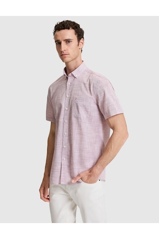Pierre Cardin Erkek Bordo Gömlek Kısa Kollu 50325364-vr014