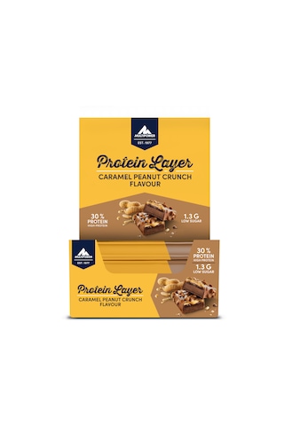 Protein Layer Çıtır Çıtır Karamel Fıstık Cruch Yüksek Protein Bar