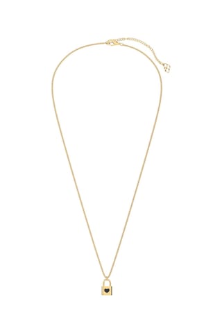 Chocli 18 Ayar Altın Kaplama Kilit Kolye Altın