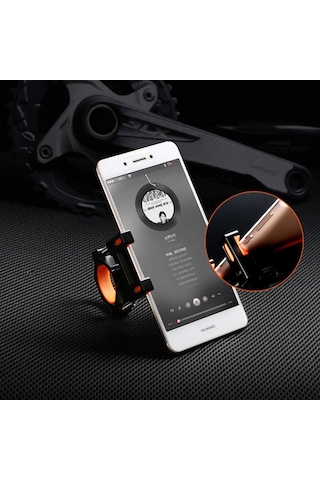 Motosiklet Bisiklet Telefon Montaj Tutucu, Cep Telefonu İçin Alüminyum Bisiklet Tutucu 360 Rotasyon Acid Yeşili