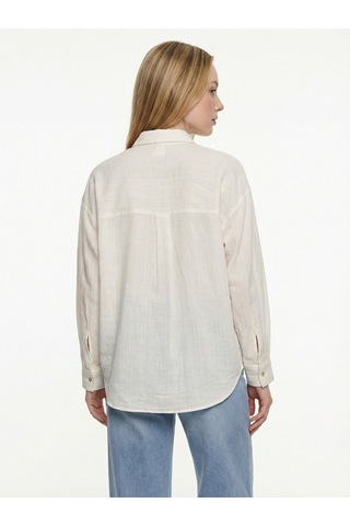 LOFT Loose Fit Kadın Gömlek U.kol Lf2042160 Q1.v1 Beyaz