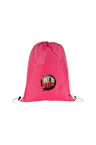 Hero Tasarım Tünel - Ipli Spor Sırt Çantası - Günlük - Okul 35 46cm One Size Inn1014 Pembe