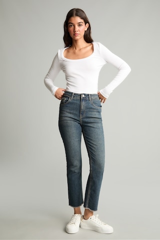 Defacto Crop Flare Fıt Yüksek Bel Bilek Boy Jean Yıkamalı Pantolon G2217ax26aunm34 Mavi-nm34