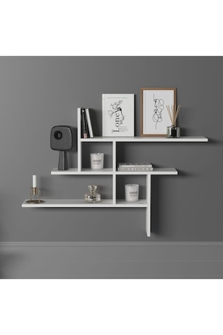 Germen Duvar Rafı Beyaz