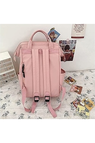 Zaoshanghao Aksesuarlı Sevimli Öğrenci Okul Sırt Çantası Syhjn5 Mor