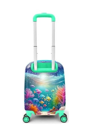 Coral High Kids Denizatı Desenli Çocuk Valizi 16792 Çok Renkli