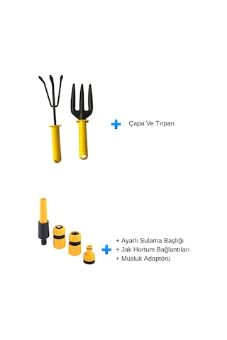 Bahçe Sulama Ultra Set - Üzümcü Hortum Makaralı - 30 Metre