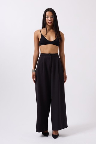 Munn Collection Casual Yüksek Bel Pantolon Siyah