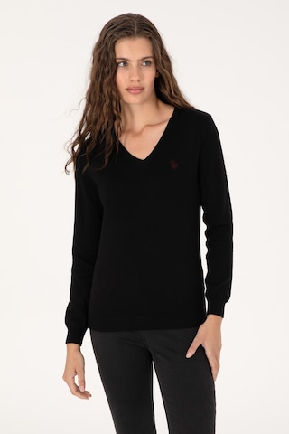 U.s. Polo Assn. Kadın Siyah Kazak /triko 50313590-vr046 Siyah