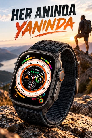 Beemen HK11 Ultra-a Bluetooth Arama Özellikli 49 MM Akıllı Saat (İthalatçı Garantili)