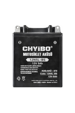 Chyibo 12n5l-bs 12v 5ah Motosiklet Aküsü 1 Koli 10 Adet 119 60 129
