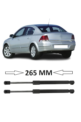 Opel Astra H Sedan 2004-2013 Uyumlu Sağ + Sol Takım Bagaj Amortisörü 2 Adet 265mm 93304730 Bagaj Amortisörü