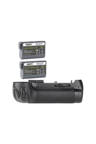 Nikon D7200 D7100 için Meike Battery Grip + 2 Ad. En-El15B Bataya