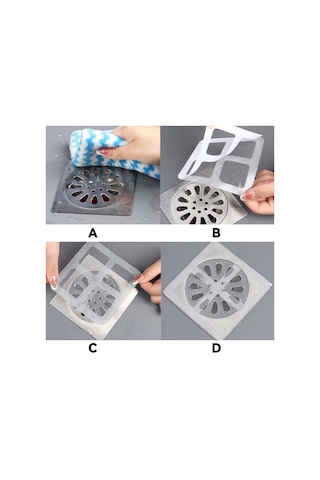 Kendinden Yapışkanlı Banyo Gider Filtresi Metal