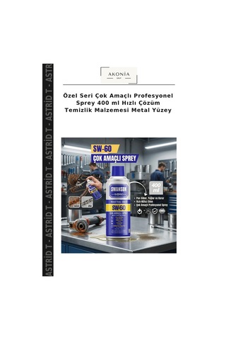 Özel Seri Çok Amaçlı Profesyonel Sprey 400 Ml Hızlı Çözüm Temizlik Malzemesi Metal Yüzey
