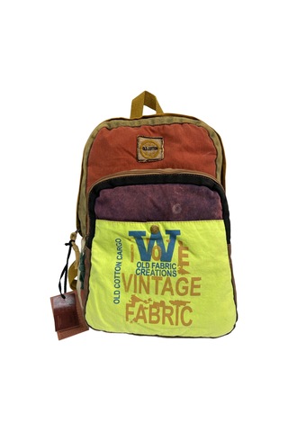 Kaliteli Vintage Salaş Disayn Günlük Gezi Spor Sırt Çantası Matanza Bag 30x42cm Sarı