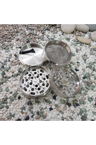 Gri 63 MM 4 Katlı Grinder Herbal Öğütücüsü Parçalayıcı  Rb83slv