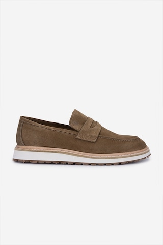 Valmenti Erkek Hakiki Deri Loafer Ayakkabı 325 13153-143 Erk Ayk Y25 Tobacco Suet Kahverengi