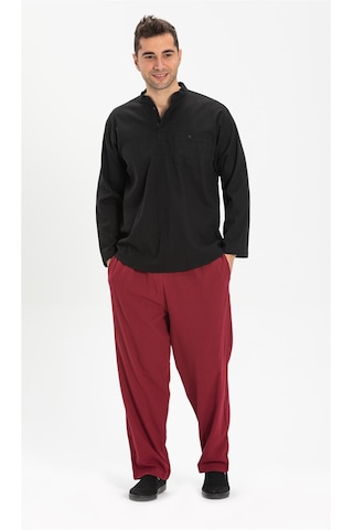 Eliş Şile Bezi Şile Bezi Erkek Şalvar Pantolon Bordo Brd Bordo