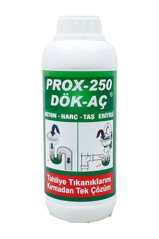 Taş- Beton- Harç Kum Eritici Prox-250 Lavabo Gider Açıcı 1000 Gr