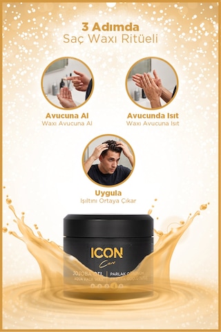 Iconcare Jojoba Oil Aqua Wax Güçlü Tutuş Parlak Görünüm Saç Waxı 150 Ml