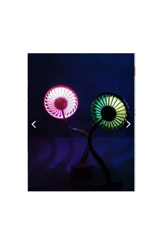 Portatif Işıklı Mini Klipsli Fan Yok