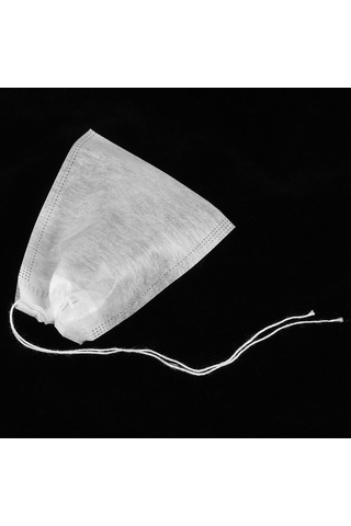 Maiyame Yüksek Kaliteli 7x9 Cm Tek Kullanımlık Çay Poşetleri - 100 Adet, Pratik Ve Güvenli Çay Demleme Çözümü Beyaz