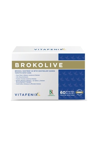 Vitafenix Brokolive Brokoli Ekstresi 60 Bitkisel Kapsül